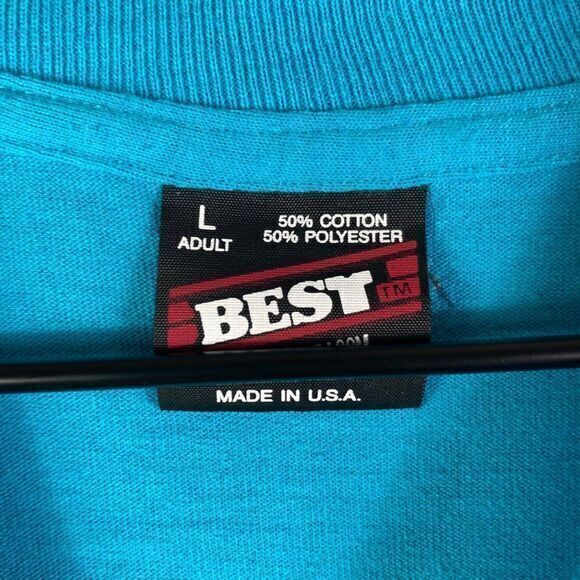 Vintage Huntington's Disease Cure Shirt Adult Large Unisex 1995 Research Blue - Picture 2 of 12